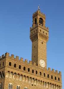 The tower of the Palazzo Vecchio, Florence.